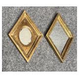 2/PC Vintage Florentine Wall Mirrors