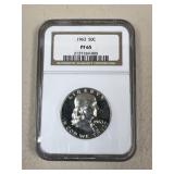 1963 Ben Franklin Half Dollar