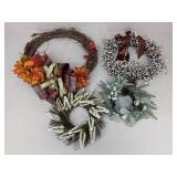 Seasonal Wreaths|4 pc