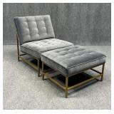 Restoration Hardware Chair w / Ottoman