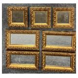 7/PC Mirrors in Gold Tone Frames