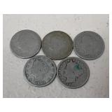 Liberty V Nickels / 5 pc