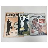 Vintage Sheet Music Booklets / 3 pc