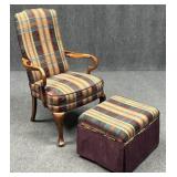 Arm Chair w / Ottoman