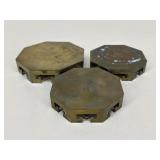 Brass Octagon Risers|3 pc