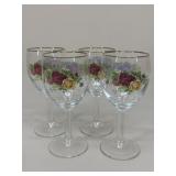 Royal Albert Old Country Roses Wine Glasses|4 pc