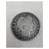 1912 Barber Half Dollar