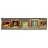 5/PC Small Vintage Prints on Canvas