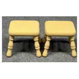 Pair of Painted Step Stools