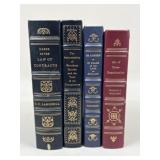 Vintage Leather Bound Books / 4 pc