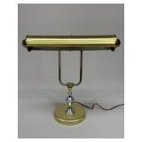 Vintage Brass-Tone Bankers Lamp
