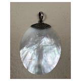 Sterling Silver & Mother Of Pearl Pendant