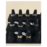 Sz 8 - 12.5 Stainless Steel Rings / 10 pc