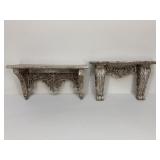 Pair of Resin Wall Shelves