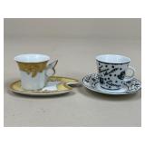 Espresso Cups & Saucers / 12 pc