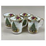 Royal Albert "Christmas Magic" Mugs / 4 pc