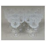 Crystal Claret Glasses / 11 pc