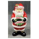 Lighted Resin Santa Yard Decor