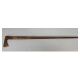 Wood Walking Stick W/ Axe Shaped Handle