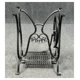Cast Iron White Sewing Machine Base