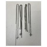 Broken Sterling Silver Chains/ 4 pc