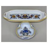 Ceramica Ceramic Tray & Painted Terracotta Ashtray