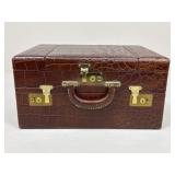 Vintage Embossed Jewelry/Toiletry Travel Case