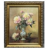 'Peonies in Vase Print' by Albert Williams