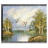Original Oil Painting on Canvas Signed Davis