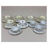 Noritake/Rosina+ Tea Cup & Saucer Sets|10 Sets