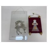 Doily In Glass Frame| 2 pc