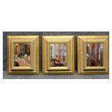 3 Mirrors in Gold-tone Frame