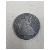 1858 Seated Liberty Half Dollar