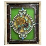 Leaded Stained Glass Window Panel