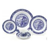 Royal Cuthbertson Blue Willow China Set / 59 pc