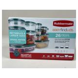 Rubbermaid EasyFindLids/ 26 pc NIB