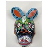 Decorative Wooden Painted Donkey Mask