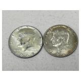 1969 Kennedy Half Dollars / 2 pc