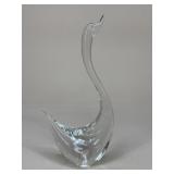 Glass Swan Figure