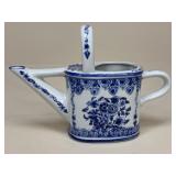 Blue & White Ceramic Watering Can