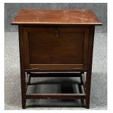 Vintage Smoking Table w/Drop Front Door