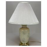 Ceramic Lamp W/ Brass Tone Base