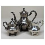 Reed & Barton Regent Silver Plated Tea Set|3 pc