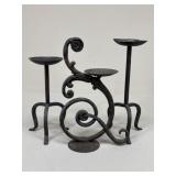 Wrought iron Candle Holders|3 pc