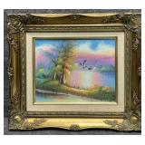 Original Oil Painting on Canvas Signed Kent