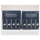 Ralph Lauren Polo Scene Iced Tea Glasses NIB|8 pc