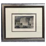 'The Boulevards' Hand-colored Etching