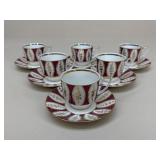 Pirken Hammer Porcelain Tea Cup & Saucer|6 Sets
