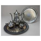 W.M Rogers Silver Plate Tea Set|5 pc