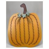Metal Pumpkin Lawn Sign